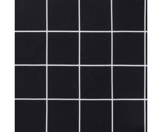 Pernă de bancă, negru, 100x50x7 cm, model carouri, textil, 8 image