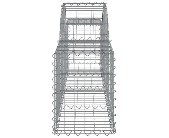 Coșuri gabion arcuite 2 buc, 200x30x40/60 cm, fier galvanizat, 5 image