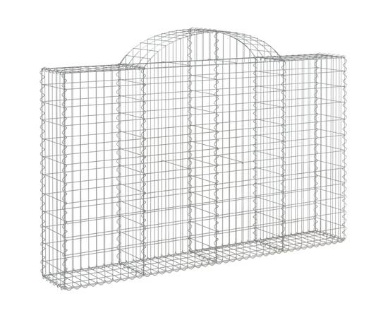 Coșuri gabion arcuite 7 buc, 200x30x120/140 cm, fier galvanizat, 3 image