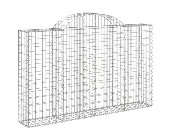 Coșuri gabion arcuite 9 buc, 200x30x120/140 cm, fier galvanizat, 3 image