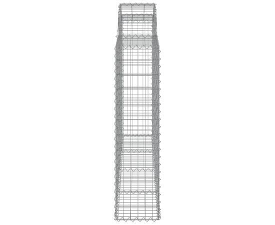 Coșuri gabion arcuite 9 buc, 200x30x120/140 cm, fier galvanizat, 5 image