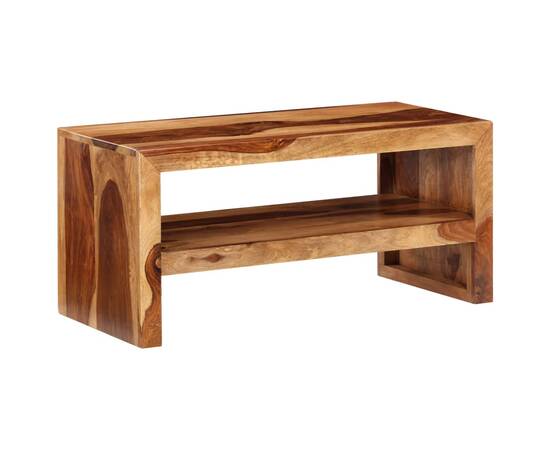 Masă laterală comodă tv, lemn masiv de sheesham, 10 image