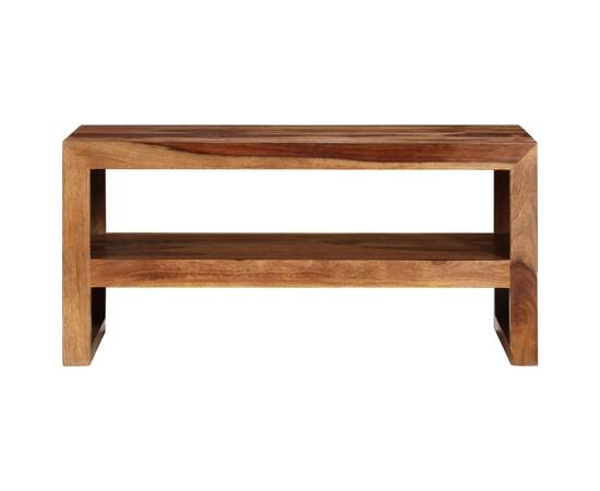 Masă laterală comodă tv, lemn masiv de sheesham, 3 image