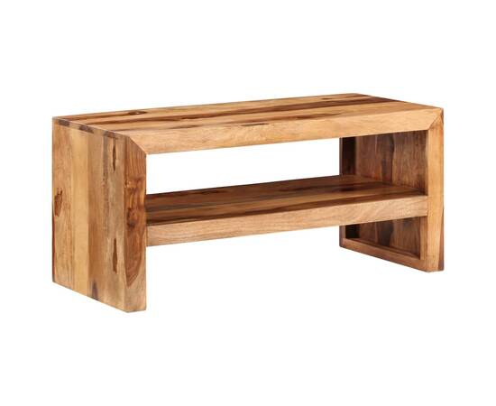 Masă laterală comodă tv, lemn masiv de sheesham, 7 image
