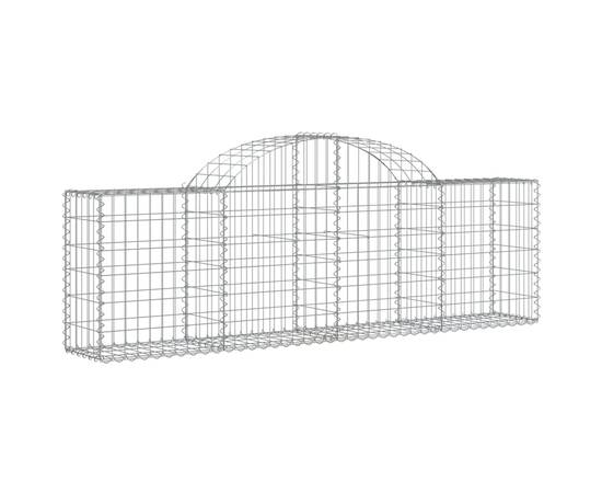 Coșuri gabion arcuite 5 buc, 200x30x60/80 cm, fier galvanizat, 3 image