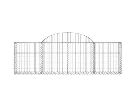 Coșuri gabion arcuite 9 buc, 200x30x60/80 cm, fier galvanizat, 4 image