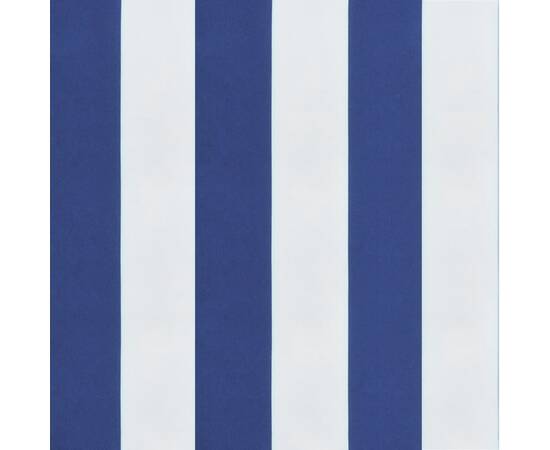 Perne de scaun, 4 buc., albastru&alb, 50x50x7 cm, textil, dungi, 9 image