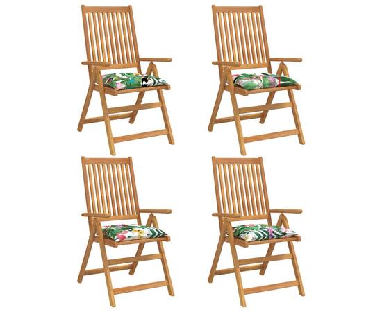 Perne de scaun, 4 buc., multicolor, 50x50x7 cm, textil, 3 image