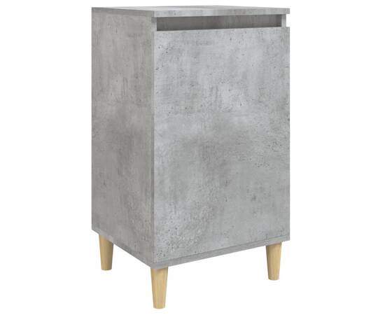 Noptieră, gri beton, 40x35x70 cm, lemn prelucrat, 2 image