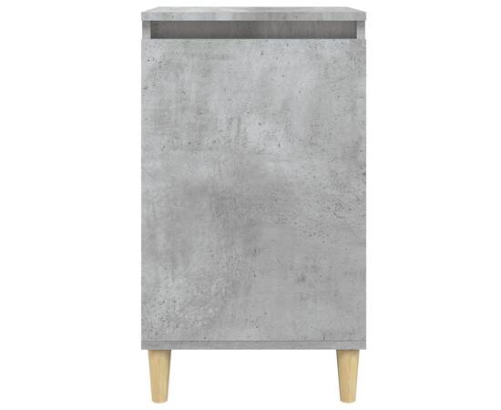 Noptieră, gri beton, 40x35x70 cm, lemn prelucrat, 5 image