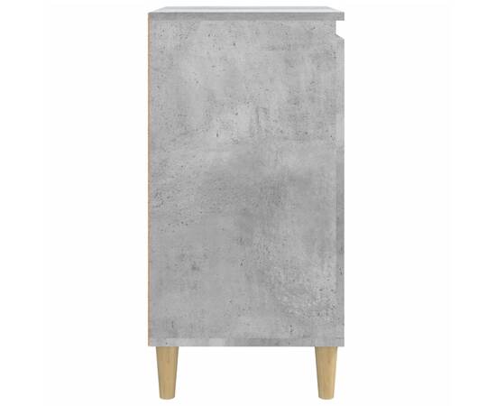 Noptiere, 2 buc., gri beton, 40x35x70 cm, lemn prelucrat, 7 image