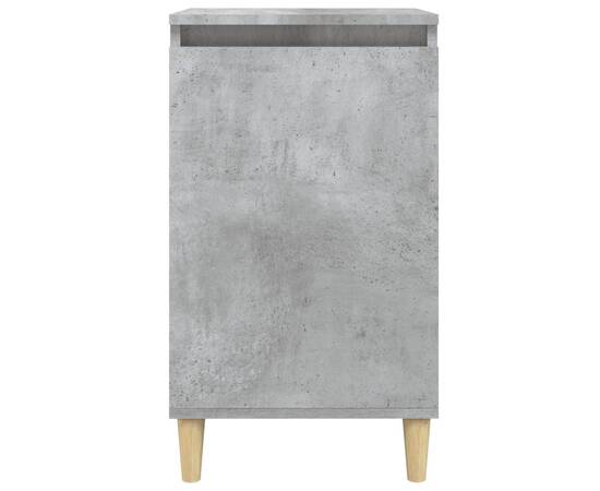 Noptiere, 2 buc., gri beton, 40x35x70 cm, lemn prelucrat, 5 image