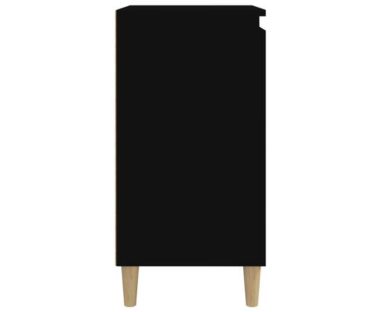 Noptiere, 2 buc, negru, 40x35x70 cm, lemn prelucrat, 7 image