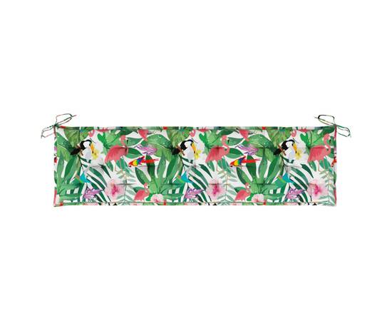Pernă de bancă, multicolor, 180x50x7 cm, textil, 5 image