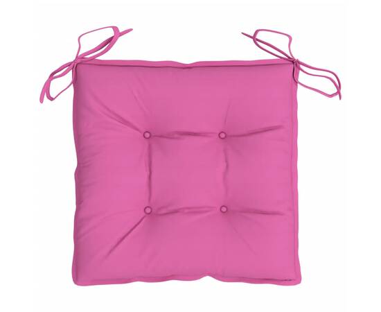 Perne de scaun, 6 buc., roz, 50x50x7 cm, textil, 4 image