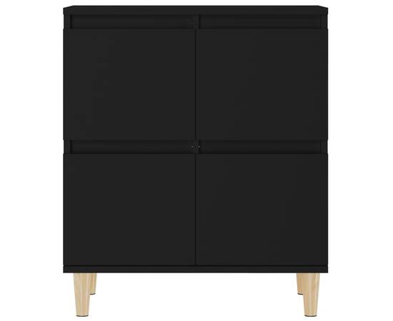 Servantă, negru, 60x35x70 cm, lemn prelucrat, 6 image