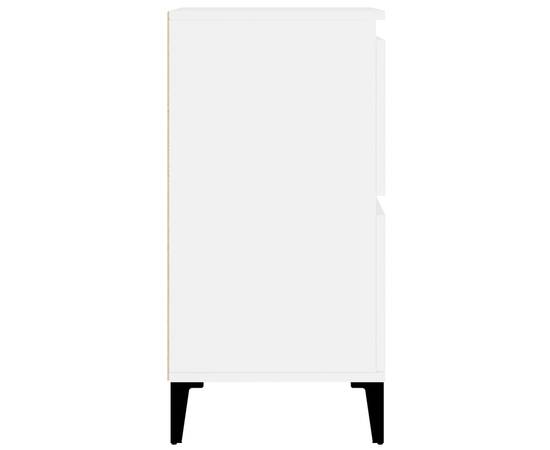 Servante, 2 buc, alb, 60x35x70 cm, lemn prelucrat, 9 image