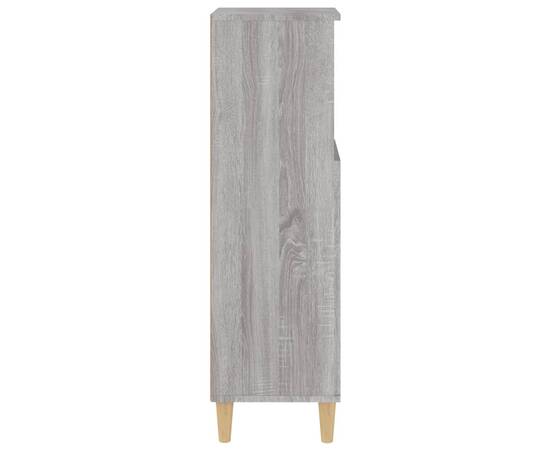 Dulap de baie, gri sonoma, 30x30x100 cm, lemn prelucrat, 8 image