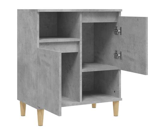 Servantă, gri beton, 60x35x70 cm, lemn prelucrat, 5 image