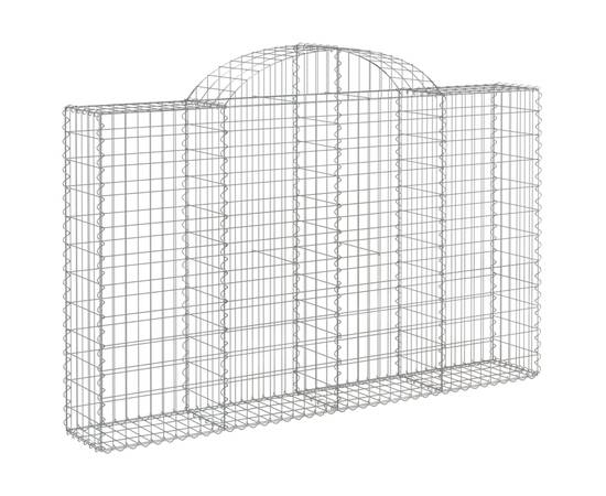 Coșuri gabion arcuite 12 buc, 200x30x120/140cm, fier galvanizat, 3 image