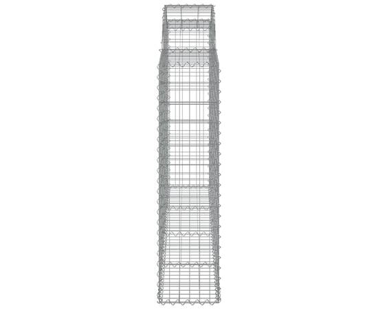 Coșuri gabion arcuite 12 buc, 200x30x120/140cm, fier galvanizat, 5 image