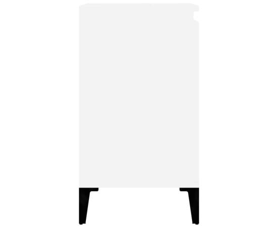 Dulap de chiuvetă, alb, 58x33x60 cm, lemn prelucrat, 8 image