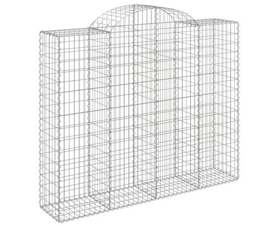 Coș gabion arcuit, 200x50x160/180 cm, fier galvanizat, 2 image