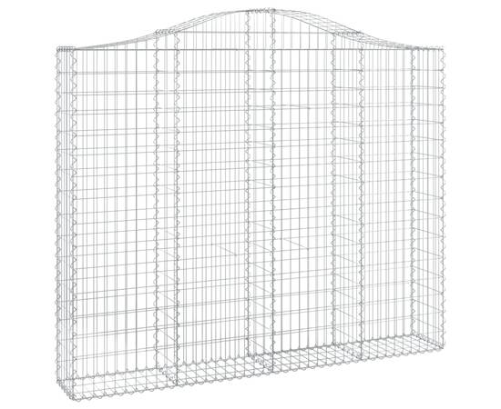 Coș gabion arcuit 200x30x160/180 cm fier galvanizat, 2 image