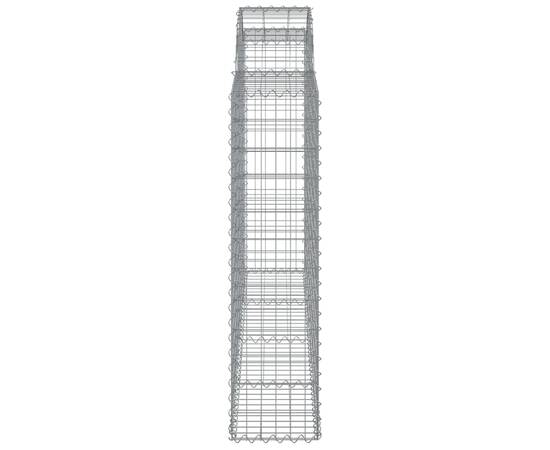 Coșuri gabion arcuite 8 buc, 200x30x120/140 cm, fier galvanizat, 5 image