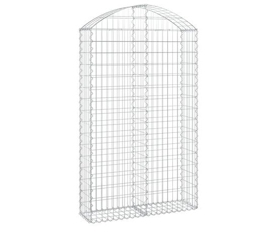 Coș gabion arcuit, 100x30x160/180 cm, fier galvanizat, 2 image