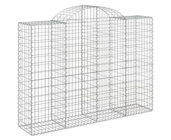 Coș gabion arcuit, 200x50x140/160 cm, fier galvanizat, 2 image