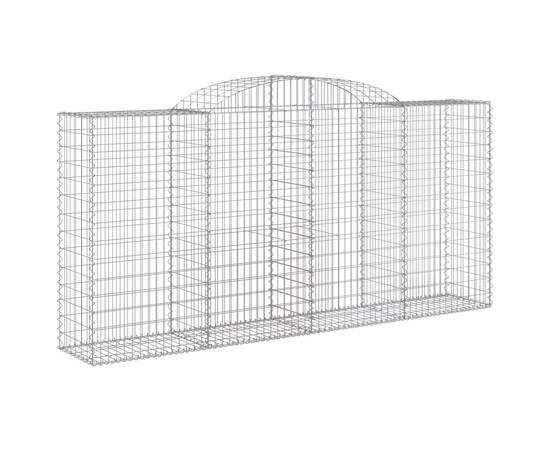 Coș gabion arcuit, 300x50x140/160 cm, fier galvanizat, 2 image