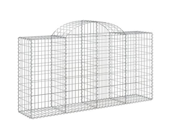 Coș gabion arcuit 200x50x100/120 cm fier galvanizat, 2 image