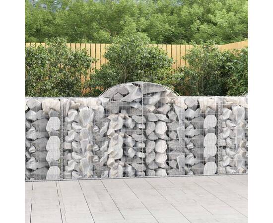 Coș gabion arcuit 200x50x100/120 cm fier galvanizat