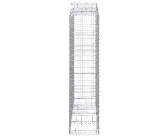 Coș gabion arcuit 200x50x200/220 cm fier galvanizat, 4 image