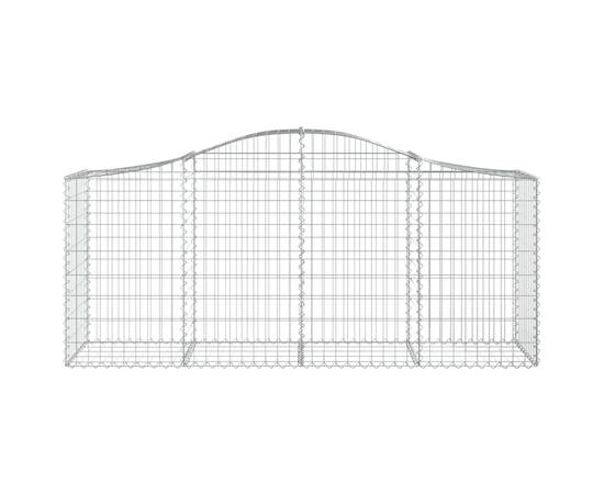 Coș gabion arcuit 200x50x80/100 cm fier galvanizat, 3 image