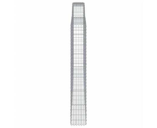 Coș gabion arcuit 400x30x200/220 cm fier galvanizat, 4 image