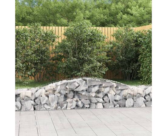 Coș gabion arcuit 400x50x40/60 cm fier galvanizat