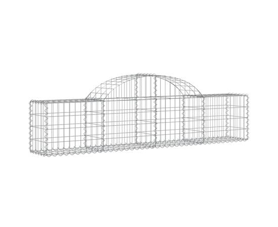 Coșuri gabion arcuite 6 buc, 200x30x40/60 cm, fier galvanizat, 3 image