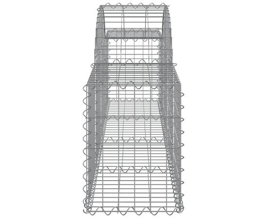 Coșuri gabion arcuite 6 buc, 200x30x40/60 cm, fier galvanizat, 5 image