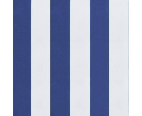 Perne de scaun, 2 buc., albastru&alb, 50x50x7 cm, textil, dungi, 9 image