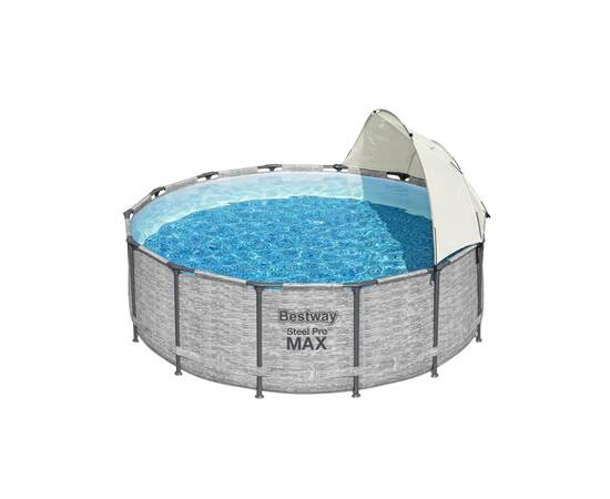 Bestway copertină pentru piscină supraterană, alb, 7 image