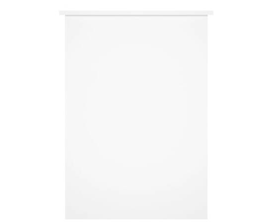 Birou, alb extralucios, 100x55x75 cm, lemn prelucrat, 5 image