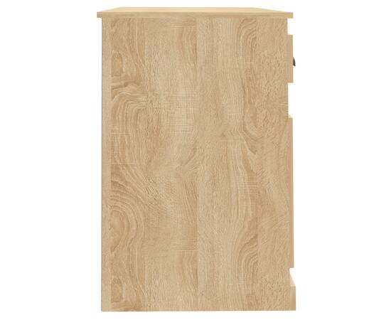 Birou cu sertar, stejar sonoma, 115x50x75 cm, lemn prelucrat, 7 image