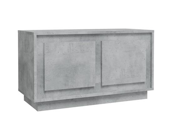 Comodă tv, gri beton, 80x35x45 cm, lemn prelucrat, 2 image