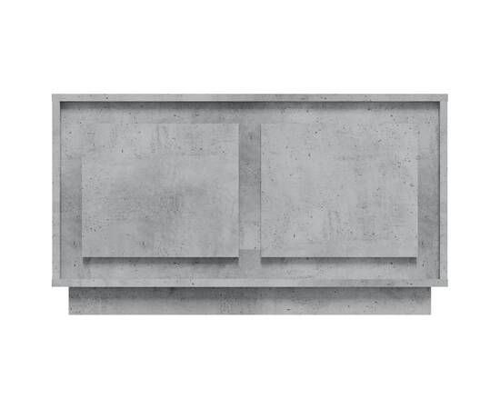 Comodă tv, gri beton, 80x35x45 cm, lemn prelucrat, 6 image