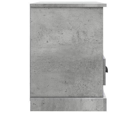 Comodă tv, gri beton, 80x35x50 cm, lemn prelucrat, 7 image