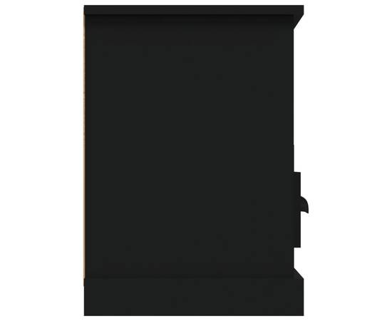 Comodă tv, negru, 100x35x55 cm, lemn prelucrat, 8 image