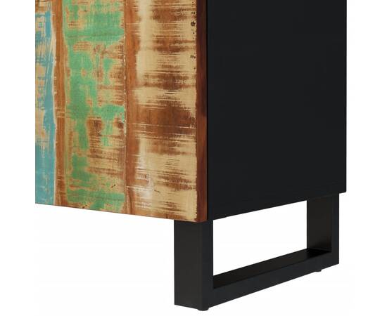 Dulap tv, 105x33,5x46 cm, lemn masiv reciclat&lemn prelucrat, 8 image