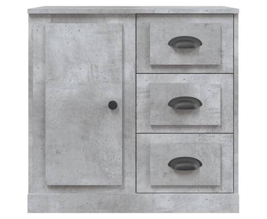 Servantă, gri beton, 70x35,5x67,5 cm, lemn prelucrat, 6 image